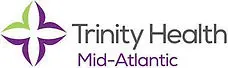 A purple and white logo for trinity mid-atlantic.